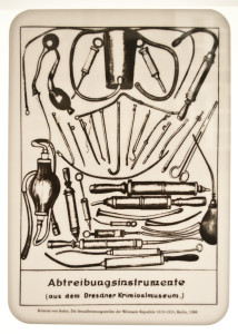 Strumenti per l'aborto (dal Museo Criminale di Dresda) 1919 - 1933